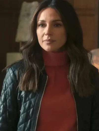 Michelle Keegan Black Bomber Jacket