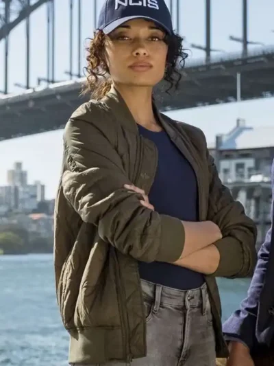 NCIS Sydney Michelle Mackey Quilted Bomber Jacket
