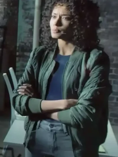 NCIS Sydney Michelle Mackey Quilted Bomber Jacket