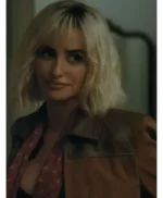 The Invite Penelope Cruz Brown Suede Jacket