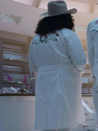 Phoebe Saving Bikini Bottom White Long Coat