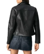 Pretty Little Liars S06 Ashley Benson Black Quilted Leather Jacket