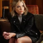 Pretty Little Liars S06 Ashley Benson Black Quilted Leather Jacket