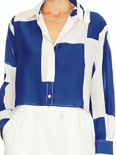 The Neighborhood S07 Tichina Arnold Blue Shirt