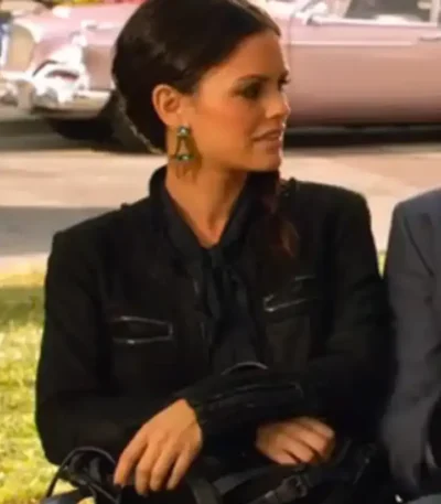 Rachel Bilson Hart of Dixie S03 Black Leather Jacket