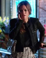 Rachel Bilson Hart of Dixie S03 Black Leather Jacket