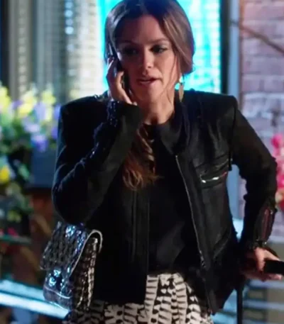 Rachel Bilson Hart of Dixie S03 Black Leather Jacket
