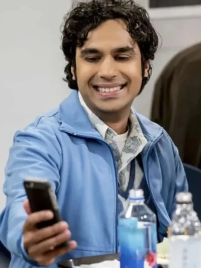 Raj Koothrappali The Big Bang Theory Blue Bomber Jacket