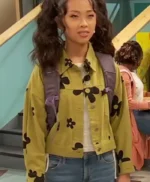 Raven’s Home S06 Ivy Chen Green Floral Jacket