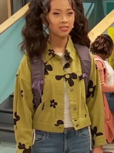 Raven’s Home S06 Ivy Chen Green Floral Jacket