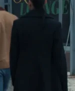 Reacher S02 Frances Neagley Black Wool Coat