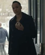 Reacher S02 Frances Neagley Black Wool Coat