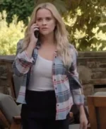 Reese Witherspoon The Morning Show S03 Plaid Shirt