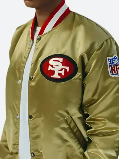 San Francisco 49ers Gold Varsity Jacket