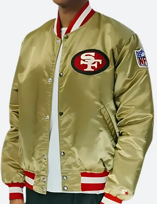 San Francisco 49ers Gold Varsity Jacket San Francisco 49ers Gold Varsity Jacket