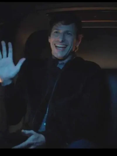 Self Reliance Andy Samberg Black Zip Jacket