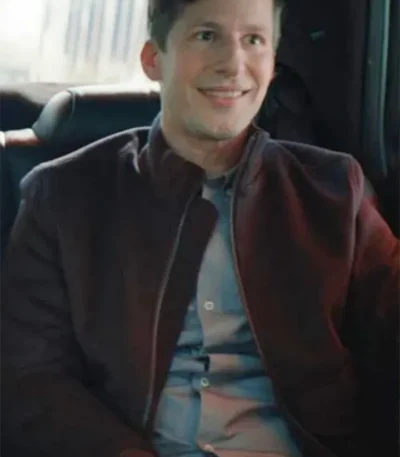 Self Reliance Andy Samberg Black Zip Jacket