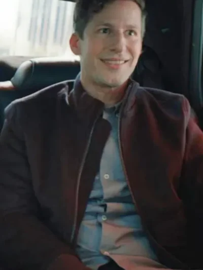 Self Reliance Andy Samberg Black Zip Jacket