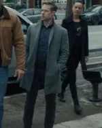 Reacher S02 David O’Donnell Grey Wool Coat