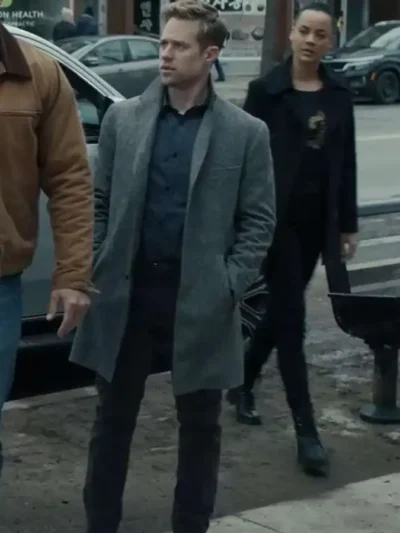 Reacher S02 David O’Donnell Grey Wool Coat