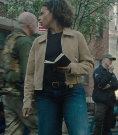 Sheryll Barnes FBI Most Wanted S06 Brown Suede Jacket