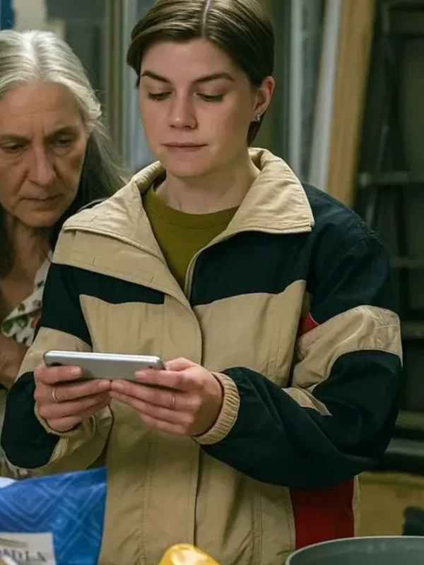 Shirley Dander Slow Horses S05 Beige and Black Jacket