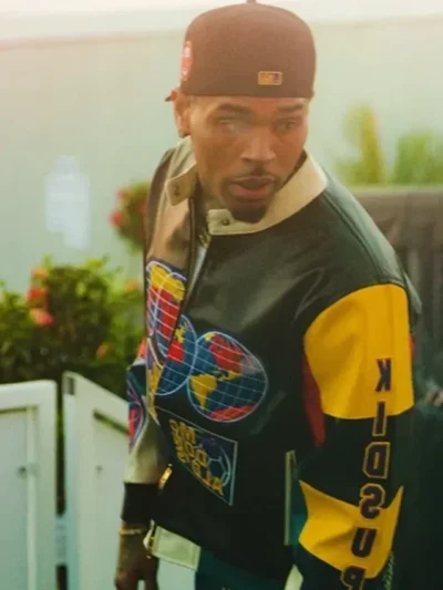 KidSuper McDonald Chris Brown Moto Jacket