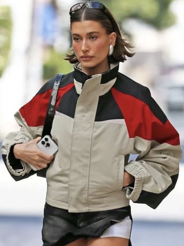 LA Hailey Bieber Shrunken Sports Jacket