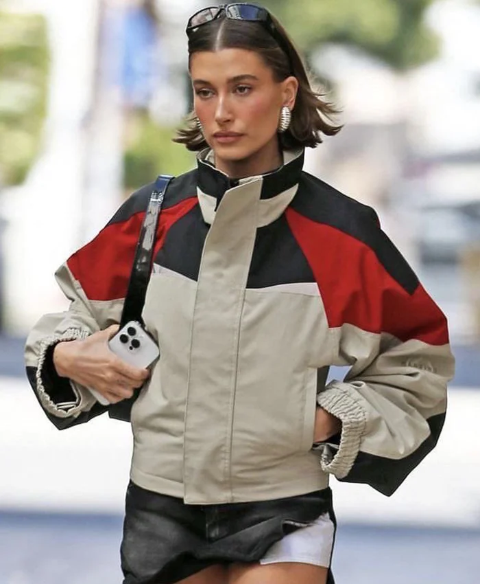 LA Hailey Bieber Shrunken Sports Jacket LA Hailey Bieber Shrunken Sports Jacket