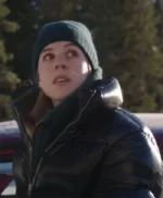 The Åre Murders Carla Sehn Black Puffer Jacket