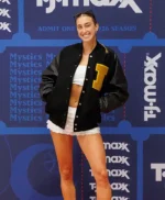 WNBA Leadership Award Lucy Olsen Black Lettermen Jacket