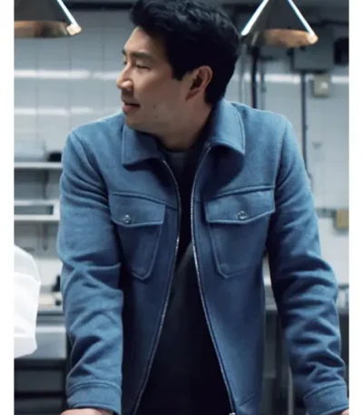 Simu Liu The Copenhagen Test Blue Jacket