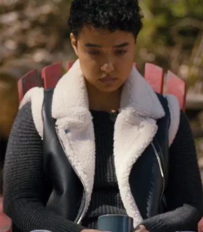 SkyMed S03 Stef Sherpa Leather Vest