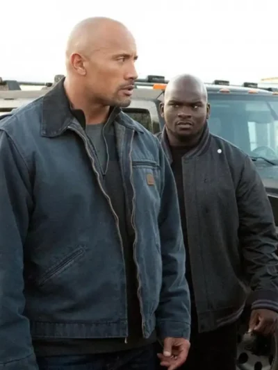 Snitch Dwayne Johnson Blue Jacket