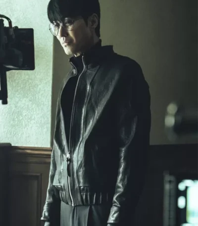 So Ji-Seob Mercy for None S01 Black Leather Jacket