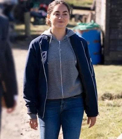 Sofia Barclay Lynley S01 Blue Bomber Jacket
