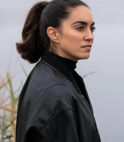 Sofia Barclay Lynley S01 Bomber Leather Jacket