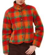 Teenage Vampire Sophie Plaid Teddy Jacket