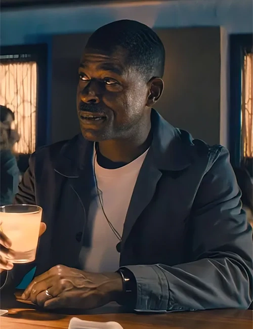 Sterling K. Brown Paradise Grey Cotton Jacket Sterling K. Brown Paradise Grey Cotton Jacket