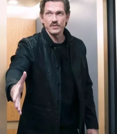 Steve Howey High Potential S02 Black Leather Jacket