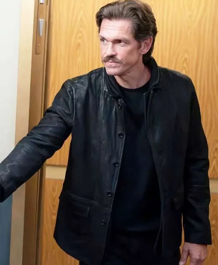 Steve Howey High Potential S02 Black Leather Jacket Steve Howey High Potential S02 Black Leather Jacket