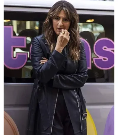 Sunny Nights Vicki Black Leather Coat