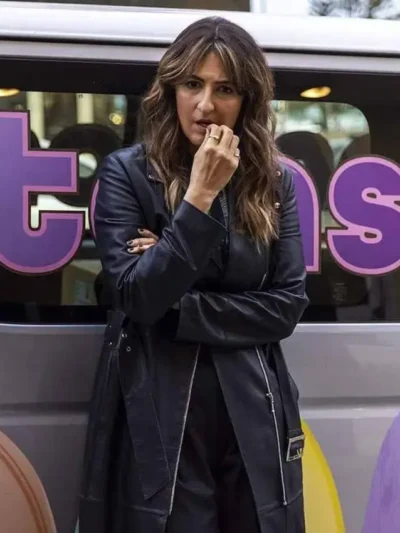 Sunny Nights Vicki Black Leather Coat