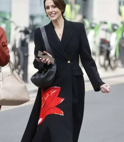 Suranne Jones Hostage S01 Black Trench Coat