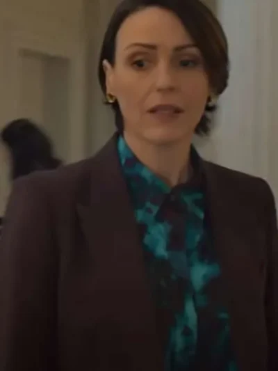 Suranne Jones Hostage S01 Maroon Suit