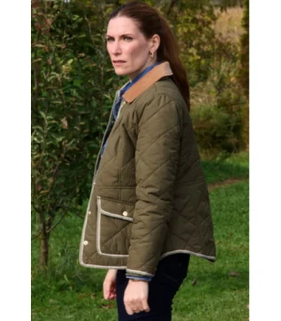 Susan Ireland SurrealEstate S03 Green Quilted Jacket