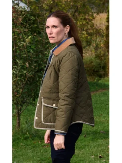 Susan Ireland SurrealEstate S03 Green Quilted Jacket