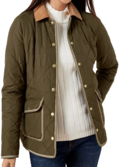 Susan Ireland SurrealEstate S03 Green Quilted Jacket