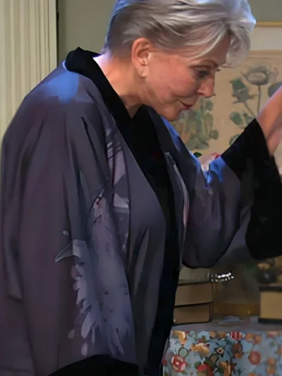 Susan Seaforth Hayes Days Of Our Lives Floral Print Velvet Robe