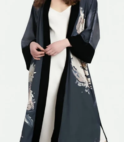Susan Seaforth Hayes Days Of Our Lives Floral Print Velvet Robe
